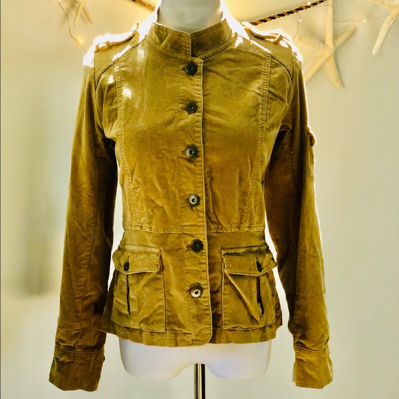 Calvin Klein Jeans Corduroy Military Style Jacket - Picture 4 of 8